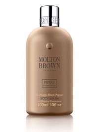 Created with concentrated plant actives and high-impact aroma oils, this limited-edition bathing hero blends hot black peppercorn from Madagascar with the woody and spicy aromas of coriander and cumin for winning results. Made in England. 10 oz. Created with concentrated plant actives and high-impact aroma oils, this limited-edition bathing hero blends hot black peppercorn from Madagascar with the woody and spicy aromas of coriander and cumin for winning results. Made in England. 10 oz.