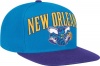 NBA New Orleans Hornets Wool Blend Adjustable Snapback Hat, One Size,  Blue