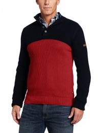 Nautica Men's Button Mockneck Cardigan Stitch Sweater Nautica Men's Button Mockneck Cardigan Stitch Sweater