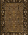 Area Rug 7x10 Rectangle Transitional Dark Brown-Chocolate Color - Surya Basilica Rug from RugPal