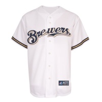 MLB Mens Milwaukee Brewers Home Replica Baseball Jersey