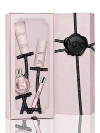 Opulent and full-bodied, Viktor & Rolf Flowerbomb is a floral explosion, a profusion of flowers that has the power to make everything more positive. Magically evocative notes will immediately awaken your deepest senses, giving you the impression of living life in your own secret garden away from hard reality. The decadence of Flowerbomb blooms in a beautiful flower box polished with signature Viktor & Rolf bowties on each stem. Gift set includes: 1.7 oz. Eau de Parfum Spray, 0.34 oz. Opulent and full-bodied, Viktor & Rolf Flowerbomb is a floral explosion, a profusion of flowers that has the power to make everything more positive. Magically evocative notes will immediately awaken your deepest senses, giving you the impression of living life in your own secret garden away from hard reality. The decadence of Flowerbomb blooms in a beautiful flower box polished with signature Viktor & Rolf bowties on each stem. Gift set includes: 1.7 oz. Eau de Parfum Spray, 0.34 oz.