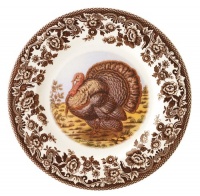 Spode Woodland Turkey Dinner Plates, Set of 4