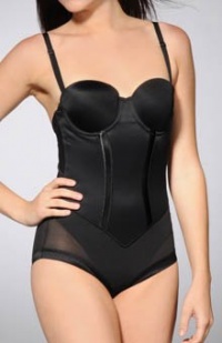 Flexees Women's Easy Up Firm Control Strapless Body Briefer, Black, 40D Flexees Women's Easy Up Firm Control Strapless Body Briefer, Black, 40D