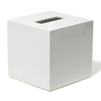 Sleek and sophisticated in cool white, these hand-lacquered bath accessories brighten any bathroom. Sleek and sophisticated in cool white, these hand-lacquered bath accessories brighten any bathroom.