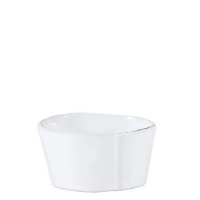 Vietri Lastra White Condiment Bowl 4 Set of 4