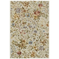 Couristan Eden Spring Blooms Ivory/Azure Area Rug Size - 4 x 6.2 ft. Couristan Eden Spring Blooms Ivory/Azure Area Rug Size - 4 x 6.2 ft.