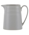 Elegance comes easy with the Fair Harbor creamer. Durable stoneware in an oyster-gray hue is half glazed, half matte and totally timeless. From the kate spade new york dinnerware collection.