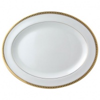 Bernardaud Athena Gold Oval Platter 13 In Bernardaud Athena Gold Oval Platter 13 In