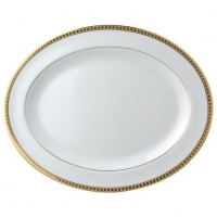 Bernardaud Athena Gold Oval Platter 13 In