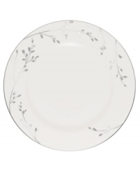 Birch branches grow around Noritake's pure white porcelain dinner plates from Noritake dinnerware. The dishes of this set turn formal tables into serene landscapes. The contemporary design is refined in polished platinum with a breezy, all-natural beauty. Birch branches grow around Noritake's pure white porcelain dinner plates from Noritake dinnerware. The dishes of this set turn formal tables into serene landscapes. The contemporary design is refined in polished platinum with a breezy, all-natural beauty.
