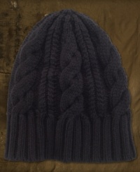 A classic Cable-Knit Hat brings a rugged feel to your downtown style. Rib-knit cuff. A classic Cable-Knit Hat brings a rugged feel to your downtown style. Rib-knit cuff.