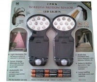 2 Pack: Wireless Motion Sensor LED Lights ~ 10 Wide Area LED Bulbs 2 Pack: Wireless Motion Sensor LED Lights ~ 10 Wide Area LED Bulbs