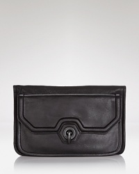 Richly crafted and compact, it's impossible not to love the easy cool and day-to-night right look of this Rachel Zoe clutch. Carry it to fall in line with this season's power clutch trend. Richly crafted and compact, it's impossible not to love the easy cool and day-to-night right look of this Rachel Zoe clutch. Carry it to fall in line with this season's power clutch trend.