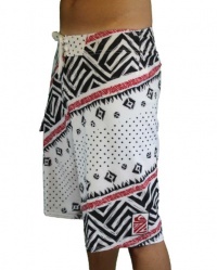 Quiksilver Men's Cypher Warpath 22 Boardshorts White w/Black Y101131Q-WHT Quiksilver Men's Cypher Warpath 22 Boardshorts White w/Black Y101131Q-WHT