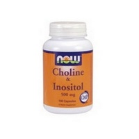 NOW Foods Choline and Inositol, 100 Capsules / 500mg (Pack of 2) NOW Foods Choline and Inositol, 100 Capsules / 500mg (Pack of 2)