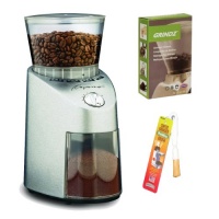 Capresso 565 Infinity Stainless Steel Conical Burr Grinder + Coffee Grinder Dusting Brush + 3-pack 35G Grindz Coffee Grinder Cleaner Capresso 565 Infinity Stainless Steel Conical Burr Grinder + Coffee Grinder Dusting Brush + 3-pack 35G Grindz Coffee Grinder Cleaner