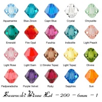 Wholesale Lot 200 bicone 6MM #5328 Swarovski Crystal Beads 20 colors (1)