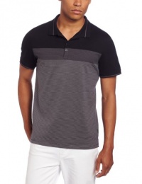 Calvin Klein Sportswear Men's Short Sleeve 4-Button Stretch Shirt Calvin Klein Sportswear Men's Short Sleeve 4-Button Stretch Shirt