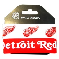 NHL Detroit Redwings Silicone Rubber Bracelet Set, 2-Pack NHL Detroit Redwings Silicone Rubber Bracelet Set, 2-Pack