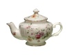 Gracie China Purple Floral Porcelain 2-Cup Teapot