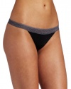 Calvin Klein Women's Naked Glamour Cheeky Bikini Brief, Black, Large