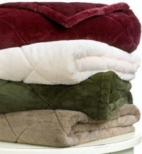 Charter Club Home Reversible Quilted Plush Throw 50in x 60in Cream Color Charter Club Home Reversible Quilted Plush Throw 50in x 60in Cream Color