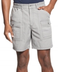 Neutral shorts from Club Room keep versatility at the max and will be a staple of any warm-weather wardrobe. Neutral shorts from Club Room keep versatility at the max and will be a staple of any warm-weather wardrobe.