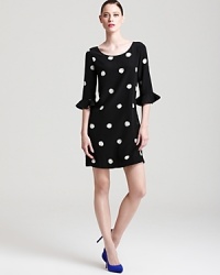Embrace a classic feminine style in this kate spade new york dress, touting flared elbow sleeves for retro charm. Embrace a classic feminine style in this kate spade new york dress, touting flared elbow sleeves for retro charm.