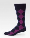 Classic argyle pattern is embroidered in a soft cotton blend with signature logo detail.Mid-calf height42% cotton/28% polyamide/28% modal/2% elastaneMachine washImported