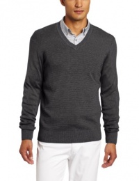 Calvin Klein Sportswear Men's Ottoman Full Needle V-Neck Sweater Calvin Klein Sportswear Men's Ottoman Full Needle V-Neck Sweater