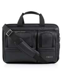 Pick up the pace of travel with a checkpoint-friendly design that breezes through terminals without your having to rummage through your bag and remove your laptop. A sophisticated leather exterior sets the tone for travel and opens to an endless array of organizational features, accommodating your laptop, tech accessories and more. 10-year warranty. Pick up the pace of travel with a checkpoint-friendly design that breezes through terminals without your having to rummage through your bag and remove your laptop. A sophisticated leather exterior sets the tone for travel and opens to an endless array of organizational features, accommodating your laptop, tech accessories and more. 10-year warranty.