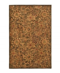 An intricate design of vintage-inspired French textiles, the Marseille Floral area rug presents heirloom tradition for the modern home. Hand-tufted to bring out refined detail in lush woven wool pile, creating sleek, home style from Lauren by Ralph Lauren. An intricate design of vintage-inspired French textiles, the Marseille Floral area rug presents heirloom tradition for the modern home. Hand-tufted to bring out refined detail in lush woven wool pile, creating sleek, home style from Lauren by Ralph Lauren.