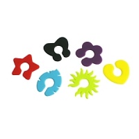 Guests will never forget which glass is theirs with these playful wine clips from Make My Day--in a set of six bright colors. Guests will never forget which glass is theirs with these playful wine clips from Make My Day--in a set of six bright colors.