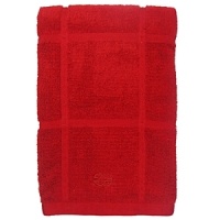 Absorbent 100% cotton towels are at once durable and soft. Treated with an anti-microbial agent that inhibits the growth of odors and mildew, Calphalon's terry towels withstand the test of time. Absorbent 100% cotton towels are at once durable and soft. Treated with an anti-microbial agent that inhibits the growth of odors and mildew, Calphalon's terry towels withstand the test of time.