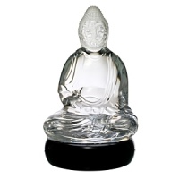 Designed by Kenzo Takada for the Lights of Asia Collection, the small Buddha is 7.5 tall and sits on a beautiful lacquer base. Designed by Kenzo Takada for the Lights of Asia Collection, the small Buddha is 7.5 tall and sits on a beautiful lacquer base.