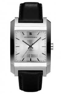Burberry Swiss Made Check Leather Strap Watch for Men / Unisex Watch Burberry Swiss Made Check Leather Strap Watch for Men / Unisex Watch