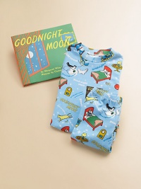 One of the sweetest bedtime books of all time, paired with charming coordinating pajamas of cozy cotton knit. Written by Margaret Wise BrownIllustrated by Clement HurdHardcover, 32 pagesRecommended for ages birth to 4PJs with elastic waist and ribbed knit trimCottonMachine washMade in USA One of the sweetest bedtime books of all time, paired with charming coordinating pajamas of cozy cotton knit. Written by Margaret Wise BrownIllustrated by Clement HurdHardcover, 32 pagesRecommended for ages birth to 4PJs with elastic waist and ribbed knit trimCottonMachine washMade in USA