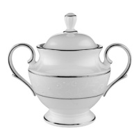 Lenox Opal Innocence Platinum-Banded Bone China Sugar Bowl