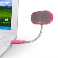 JLab USB Laptop Speakers - Portable, Compact, Travel Notebook Speaker for Windows PC and Mac - B-Flex Hi-Fi Stereo USB Laptop Speaker - Cotton Candy Pink JLab USB Laptop Speakers - Portable, Compact, Travel Notebook Speaker for Windows PC and Mac - B-Flex Hi-Fi Stereo USB Laptop Speaker - Cotton Candy Pink
