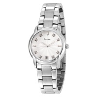 Bulova Women's 96P104 Diamond Accented Sunray Dial Watch Bulova Women's 96P104 Diamond Accented Sunray Dial Watch