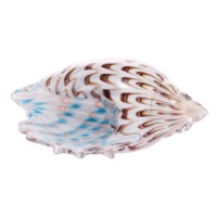 Luxury Lane Hand Blown Art Glass Seashell Centerpiece 7.5 tall by 12.5 long Luxury Lane Hand Blown Art Glass Seashell Centerpiece 7.5 tall by 12.5 long