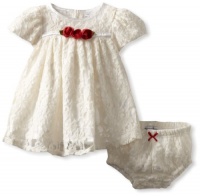 Hartstrings Baby-Girls Newborn Knit Lace Dress And Diaper Cover Set, Sugar Creme, 6-9 Months Hartstrings Baby-Girls Newborn Knit Lace Dress And Diaper Cover Set, Sugar Creme, 6-9 Months
