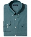 Serenity now! Stay zen at the office with this ocean-washed dress shirt from Nautica.