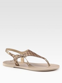 Soft leather sandals defined by a logo-embossed upper and bow detail. Leather upperLeather liningRubber solePadded insoleMade in Italy Soft leather sandals defined by a logo-embossed upper and bow detail. Leather upperLeather liningRubber solePadded insoleMade in Italy