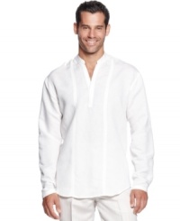 A lightweight linen-blend, perfect for casual-day ensembles. Cubavera understands how to dress the modern-day man for off-duty hours. A lightweight linen-blend, perfect for casual-day ensembles. Cubavera understands how to dress the modern-day man for off-duty hours.
