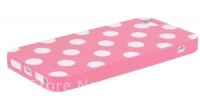 iTronz Polka Dot Case for Apple iPhone 5 Soft Gel TPU Material (Pink/White) only one Case iTronz Polka Dot Case for Apple iPhone 5 Soft Gel TPU Material (Pink/White) only one Case