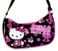 Sanrio Black and Pink Hello Kitty Purse Handbag 80674 Sanrio Black and Pink Hello Kitty Purse Handbag 80674