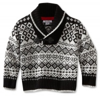 Kitestrings Boys 2-7 Toddler Roll Collar Fair Isle Sweater, Black, 3T Kitestrings Boys 2-7 Toddler Roll Collar Fair Isle Sweater, Black, 3T