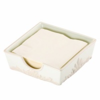 Lenox Butler's Pantry 6-Inch Napkin Box with ivory napkins Lenox Butler's Pantry 6-Inch Napkin Box with ivory napkins